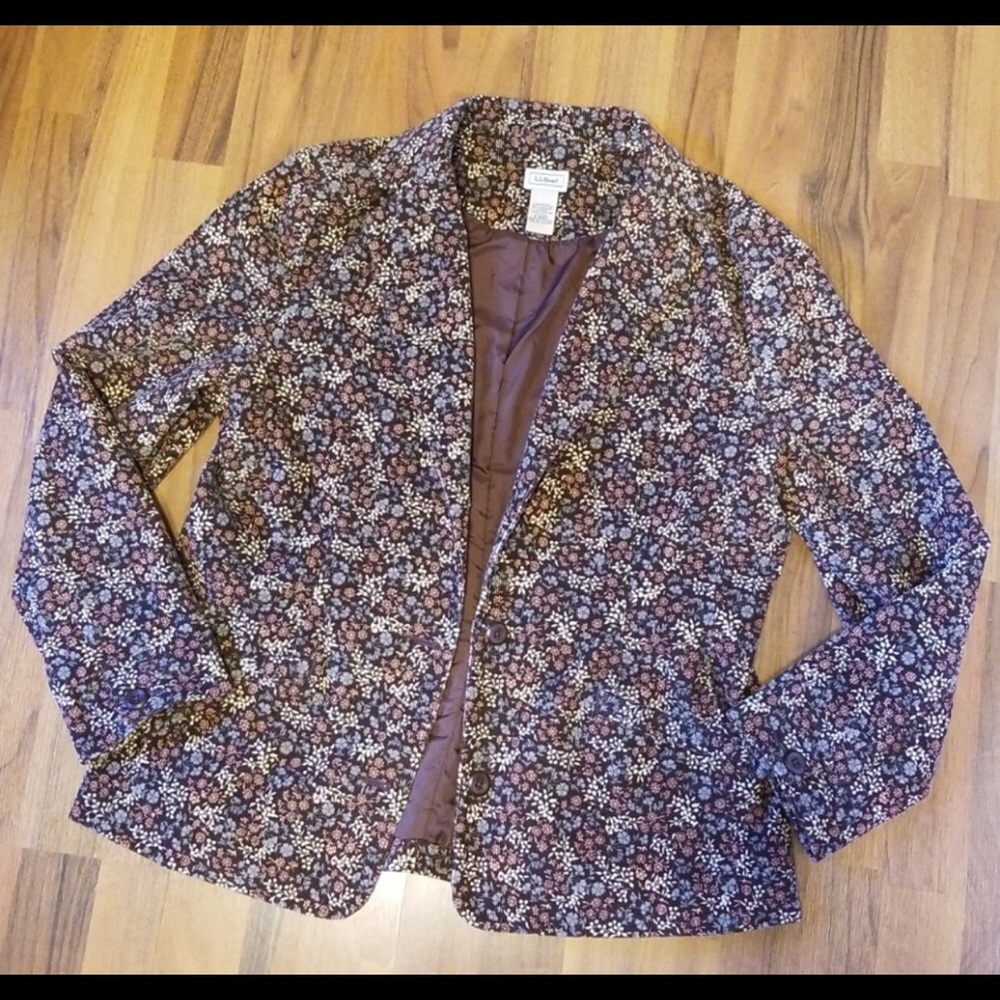 L.L. Bean Corduroy Blazer - Size 14